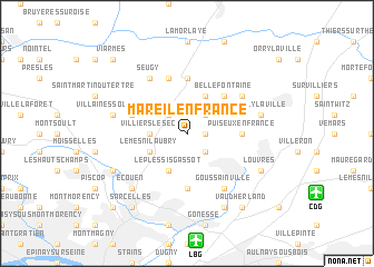map of Mareil-en-France