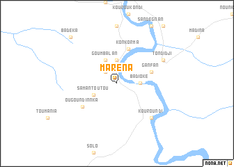 map of Maréna