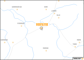 map of Maréna