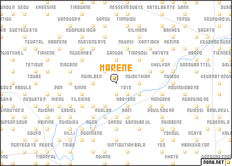 map of Marène
