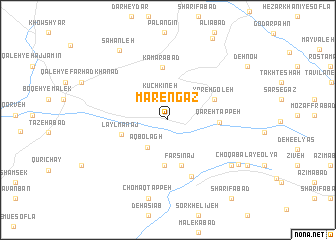 map of Mārengāz