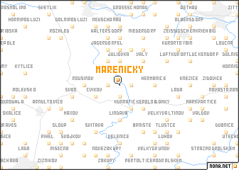 map of Mařeničky