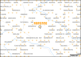 map of Marenne