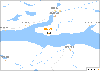 map of Måren