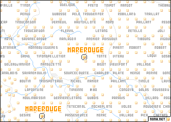 map of Mare Rouge