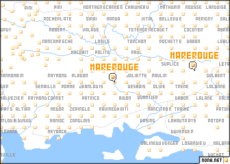 map of Mare Rouge