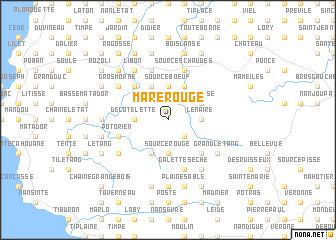 map of Mare Rouge