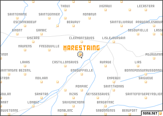 map of Marestaing