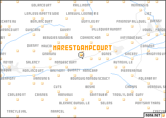 map of Marest-Dampcourt