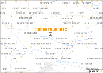 map of Marest-sur-Matz