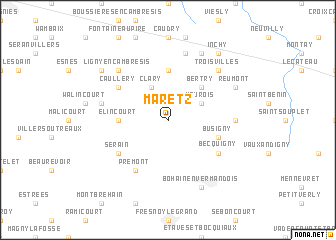 map of Maretz