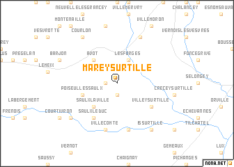 map of Marey-sur-Tille