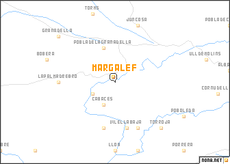 map of Margalef