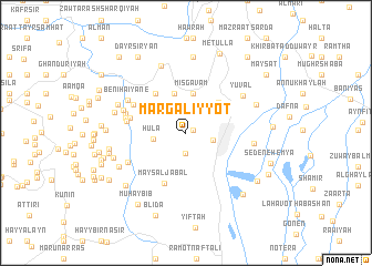 map of Margaliyyot