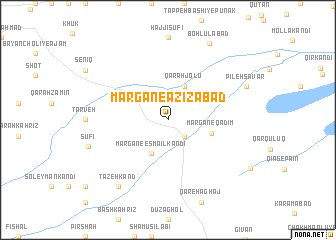 map of Margan-e ‘Azīzābād