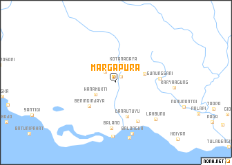 map of Margapura