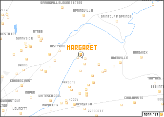 map of Margaret