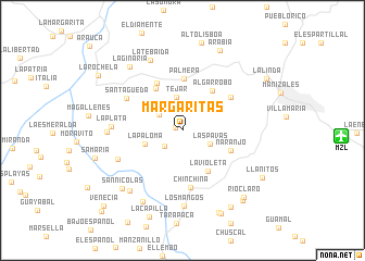 map of Margaritas