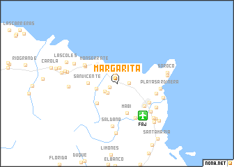 map of Margarita