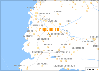 map of Margarita