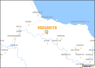 map of Margarita