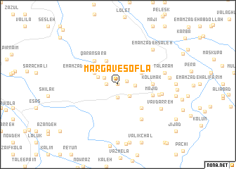 map of Margāv-e Soflá