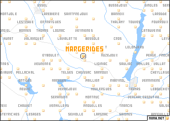 map of Margerides