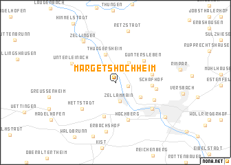 map of Margetshöchheim