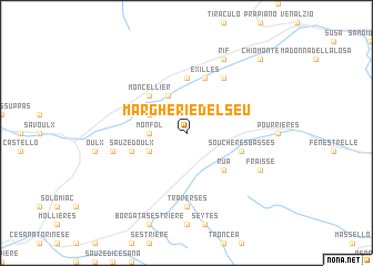 map of Margherie del Seu