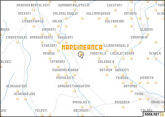 map of Mărgineanca