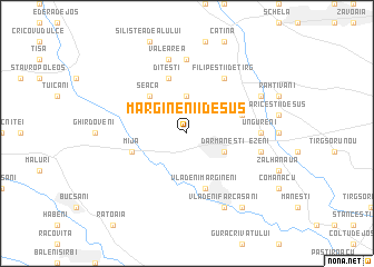 map of Mărginenii de Sus