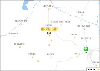 map of Margison
