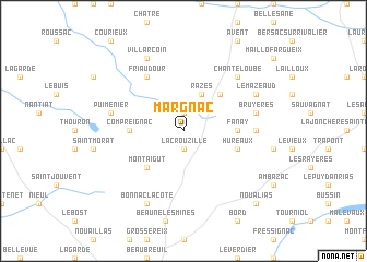 map of Margnac