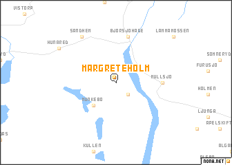 map of Margreteholm