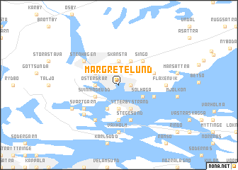 map of Margretelund