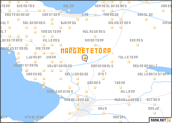 map of Margretetorp