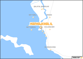 map of Marhaj Khalīl