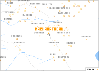 map of Marḩamatābād