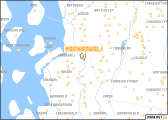 map of Marhanwāli