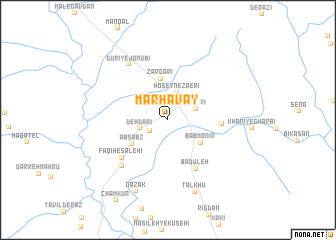 map of Marḩavāy