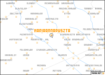 map of Máriaannapuszta