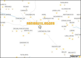 map of María Auxiliadora