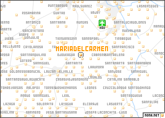 map of María del Carmen