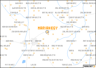 map of Máriahegy
