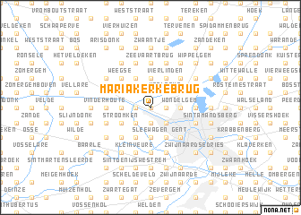 map of Mariakerkebrug