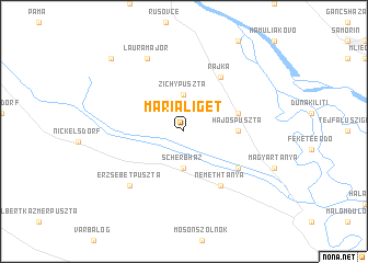 map of Márialiget