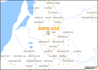 map of María Luisa