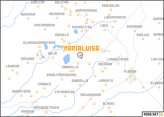 map of María Luisa