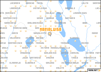 map of María Luisa