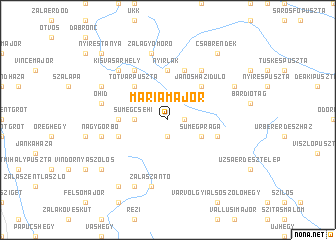 map of Máriamajor